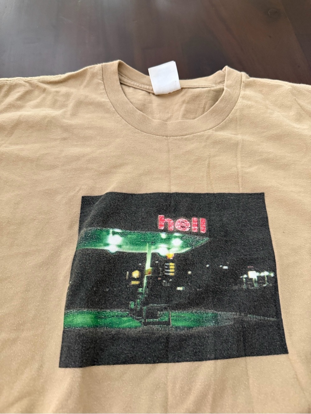 Supreme FW23 Hell Tee Khaki (M3) - Picture 3 of 6